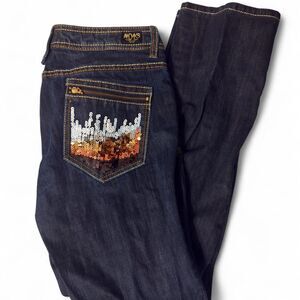 Akademiks Women's Navy and Blue Jeans